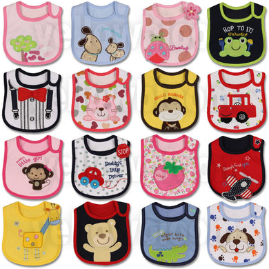 Baby Cartoon **Bibs** Waterproof & Easy Clean