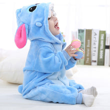 3D Cute Animal Kids Sleepwear Soft Flannel Children Coverall Footed Pajamas Fit 0-24 Month