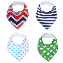 Baby Bandana Bibs for Drooling and Teething ( 4 ) Pack Gift Set For Girls And Boys