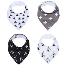 Baby Bandana Bibs for Drooling and Teething ( 4 ) Pack Gift Set For Girls And Boys