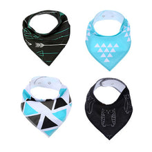Baby Bandana Bibs for Drooling and Teething ( 4 ) Pack Gift Set For Girls And Boys