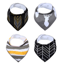 Baby Bandana Bibs for Drooling and Teething ( 4 ) Pack Gift Set For Girls And Boys