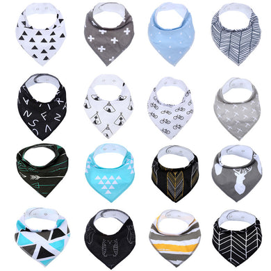 Baby Bandana Bibs for Drooling and Teething ( 4 ) Pack Gift Set For Girls And Boys