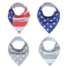 Baby Bandana Bibs for Drooling and Teething ( 4 ) Pack Gift Set For Girls And Boys