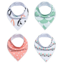 Baby Bandana Bibs for Drooling and Teething ( 4 ) Pack Gift Set For Girls And Boys