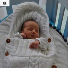 Solid Soft Wool Crochet Baby Sleeping Bag for Newborns