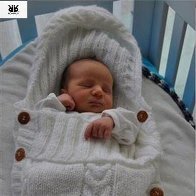 Solid Soft Wool Crochet Baby Sleeping Bag for Newborns